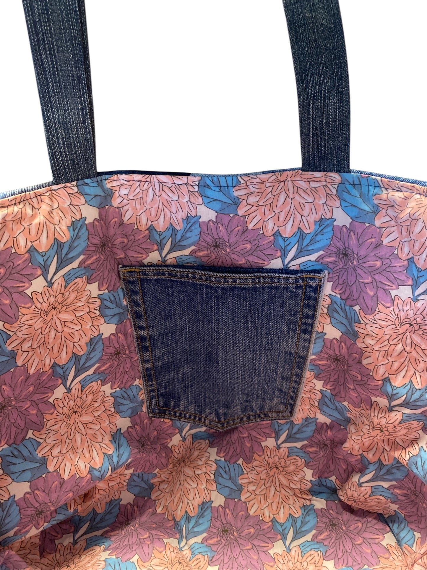 Extra Large Denim Tote Bag